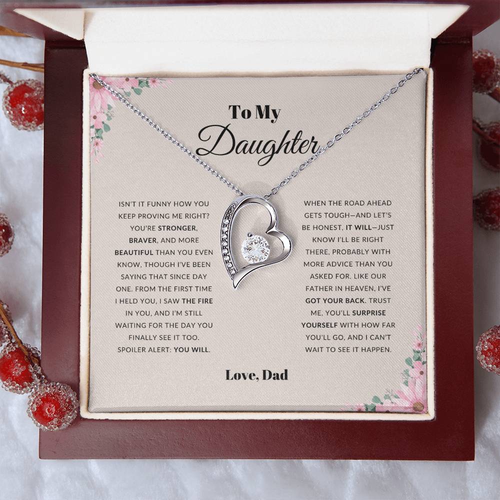 To My Daughter | Forever Love Knot Necklace | Gift