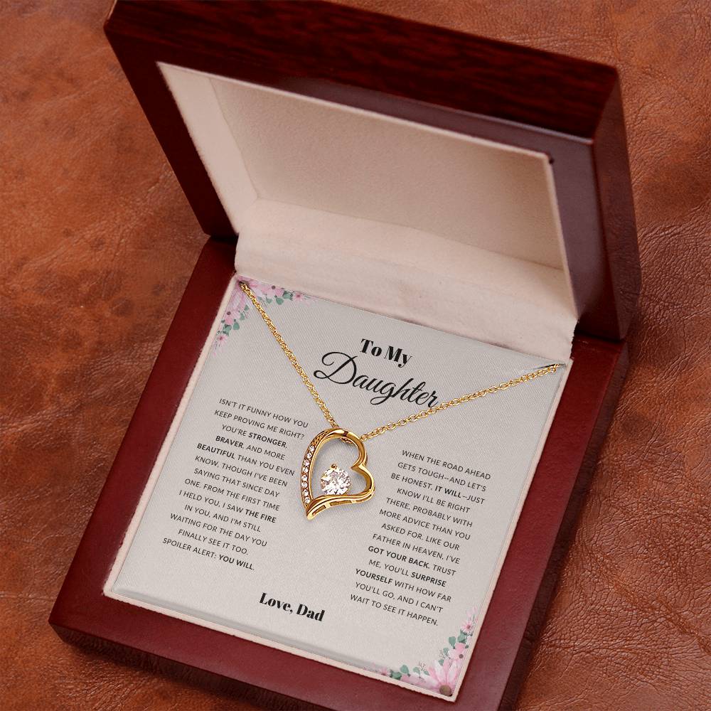 To My Daughter | Forever Love Knot Necklace | Gift