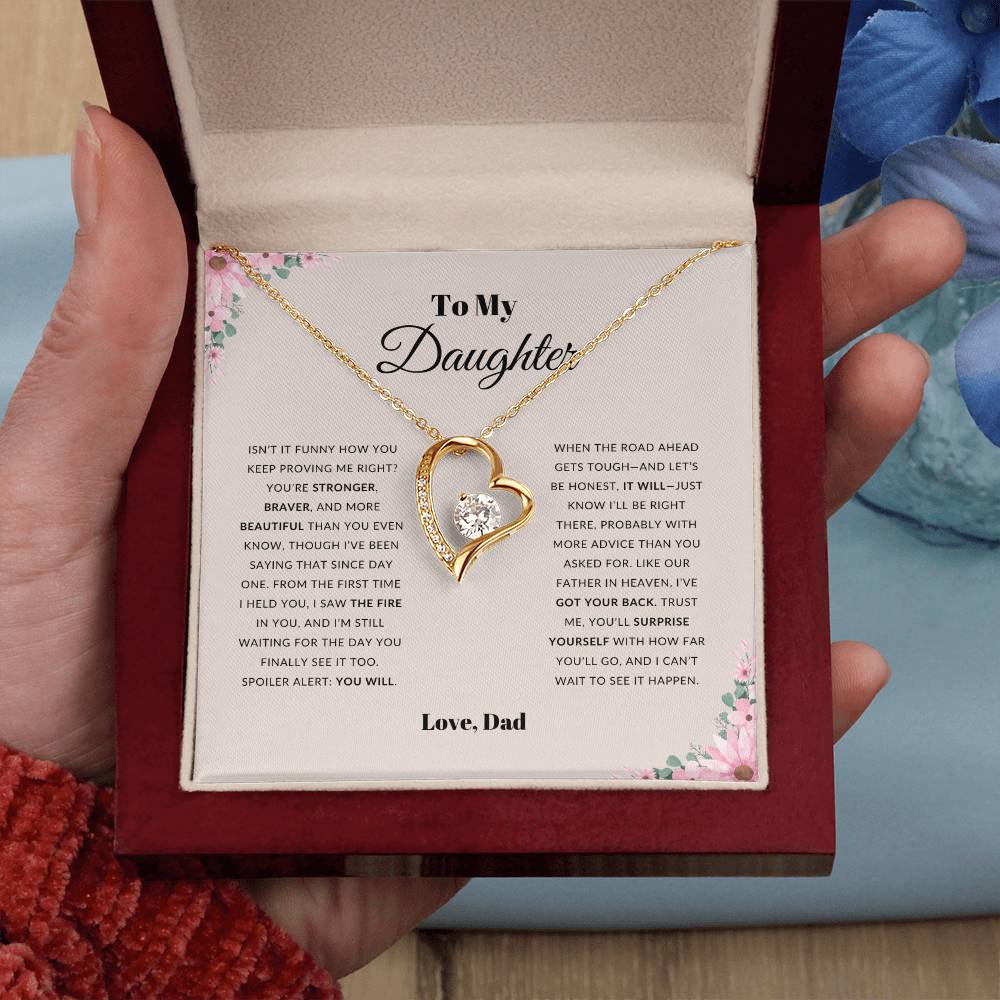 To My Daughter | Forever Love Knot Necklace | Gift