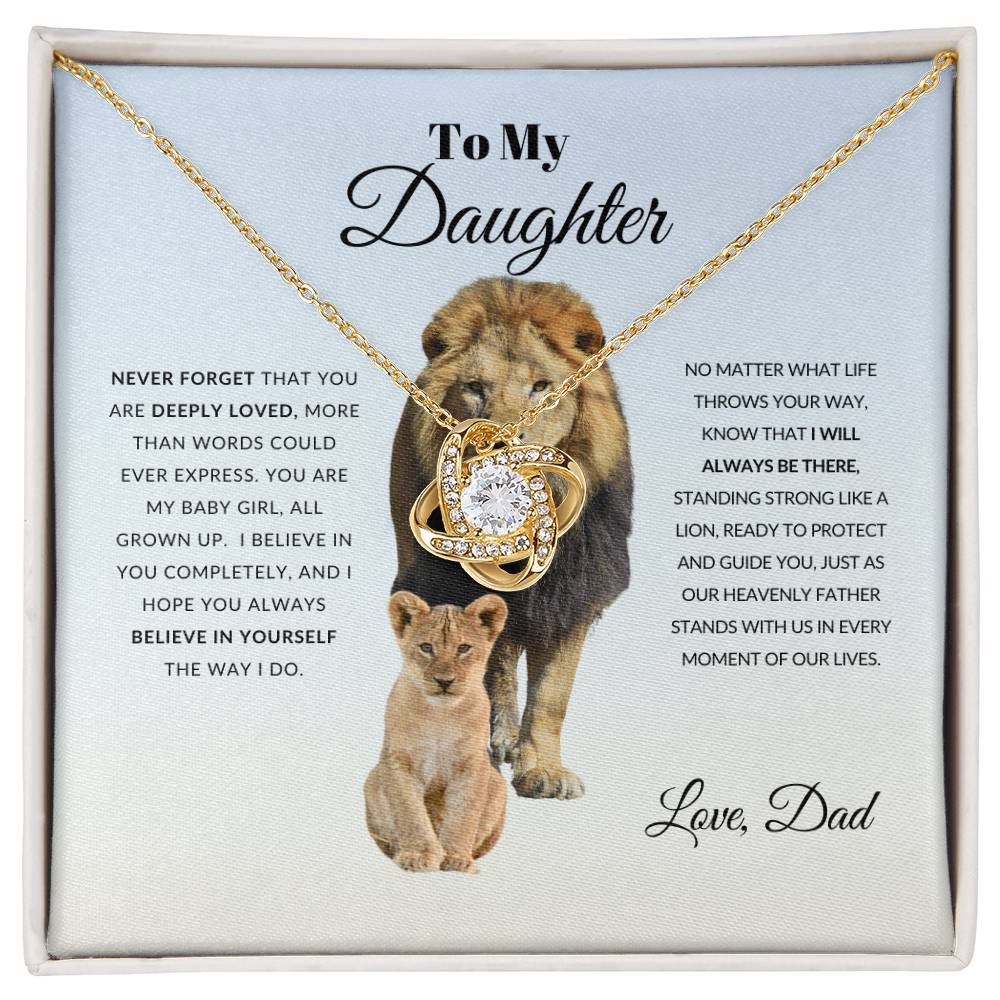 To My Daughter | Love Knot Necklace | Gift