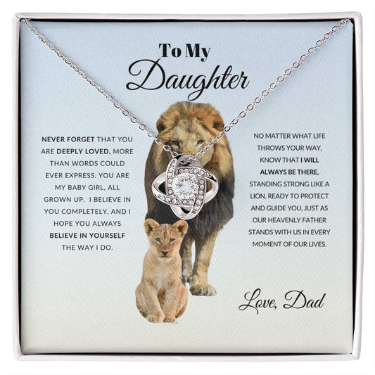 To My Daughter | Love Knot Necklace | Gift