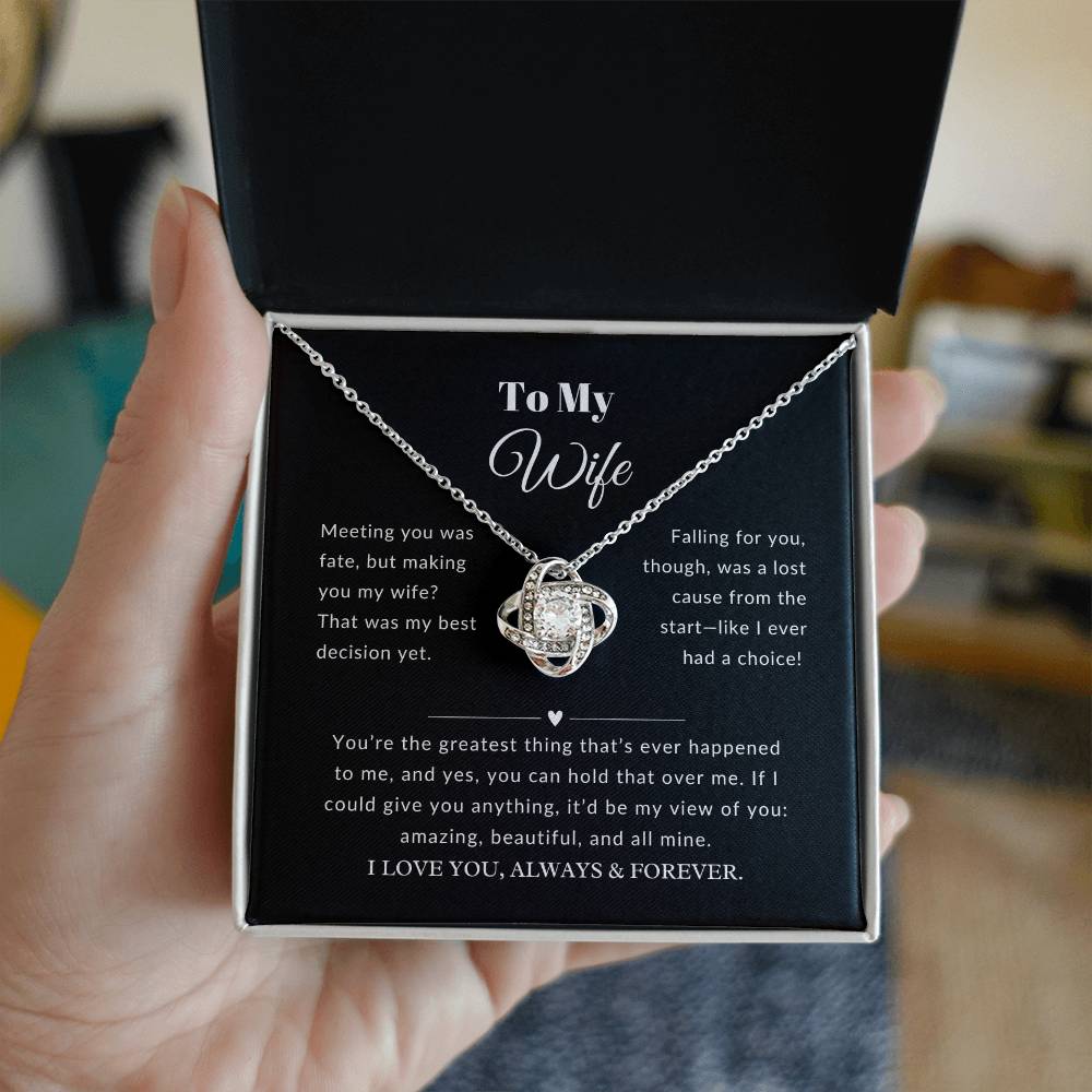 To My Wife  | Meeting You Was Fate | Anniversary Gift | Birthday Gift