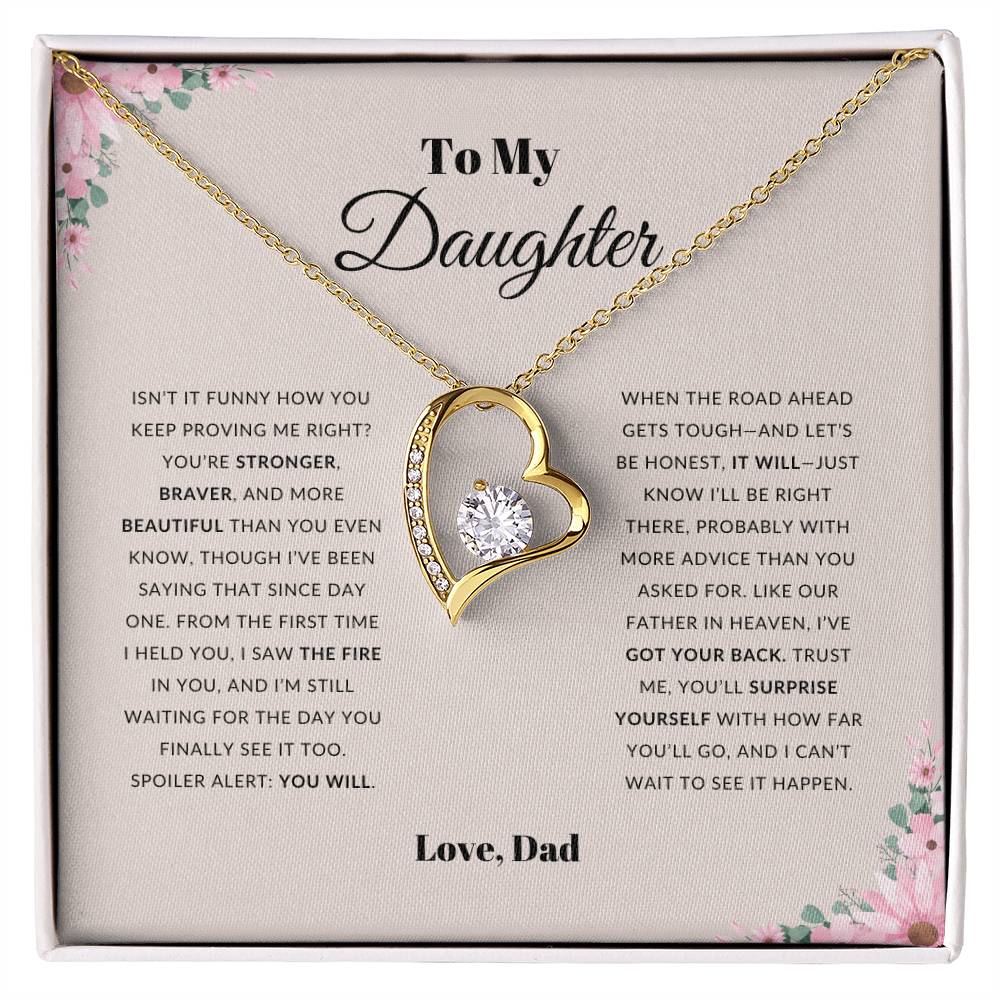 To My Daughter | Forever Love Knot Necklace | Gift