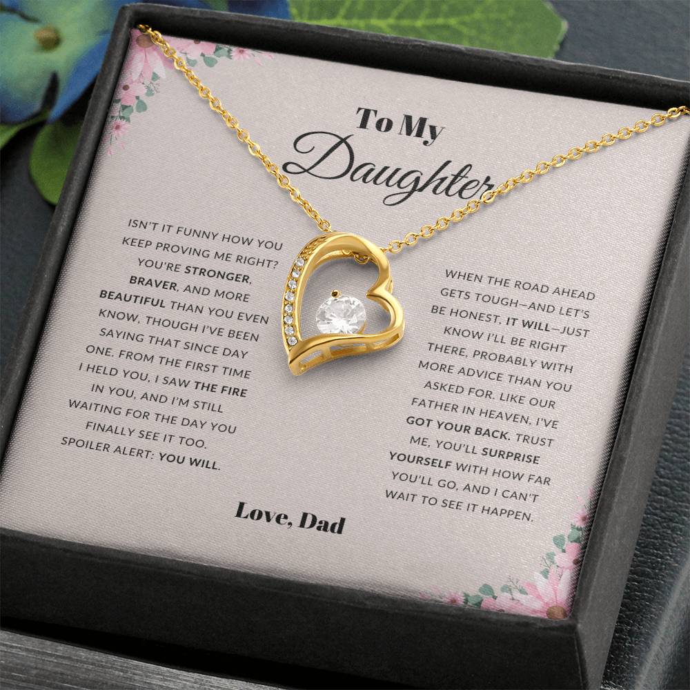 To My Daughter | Forever Love Knot Necklace | Gift